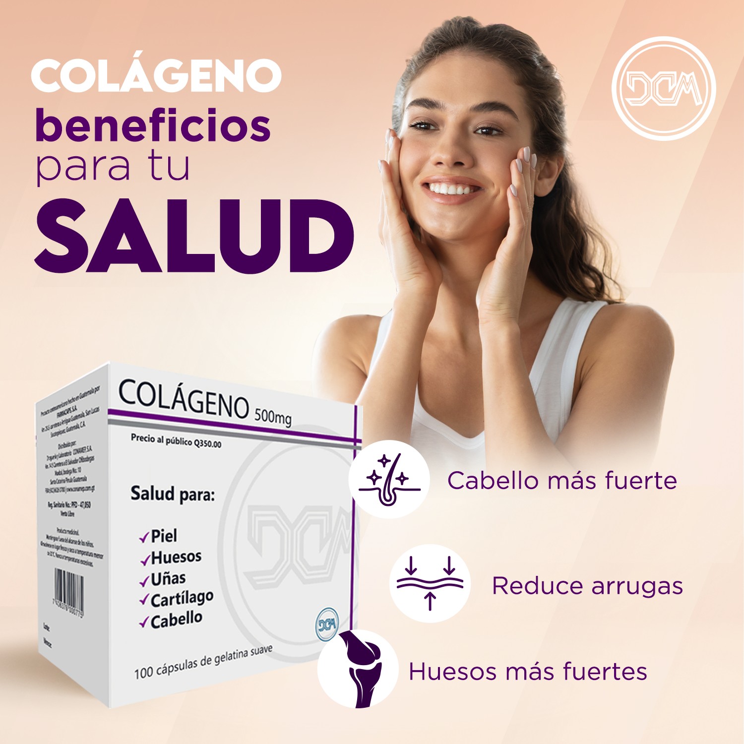 Colágeno 500 mg 100 caps.