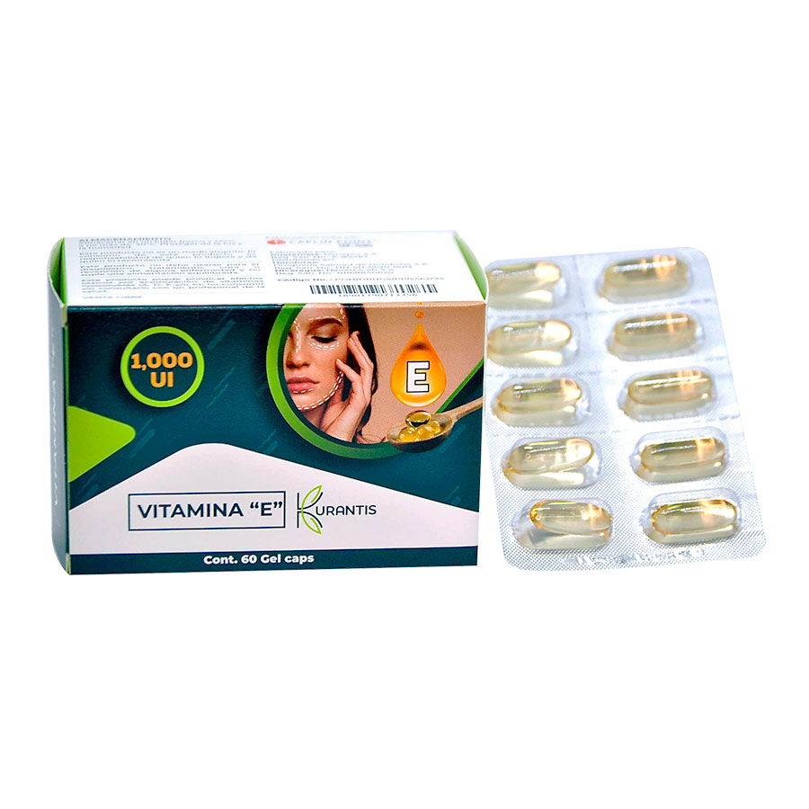 Vitamina E 1,000 UI 60 Cápsulas Gel
