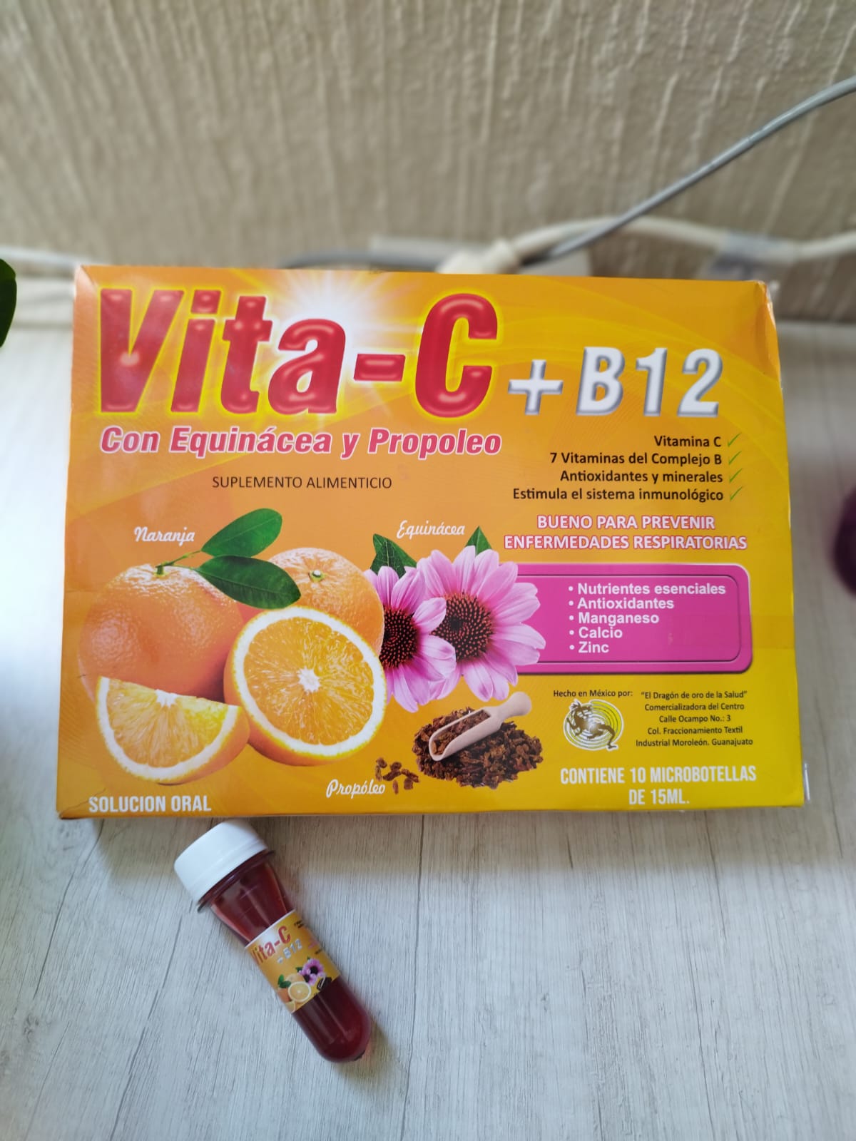 Vita-C +B12 con Equinácea y Propóleo Bebible