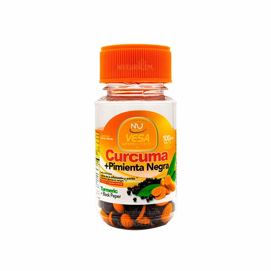 Cúrcuma con Pimienta Negra VESA 100 Cápsulas | Antioxidante