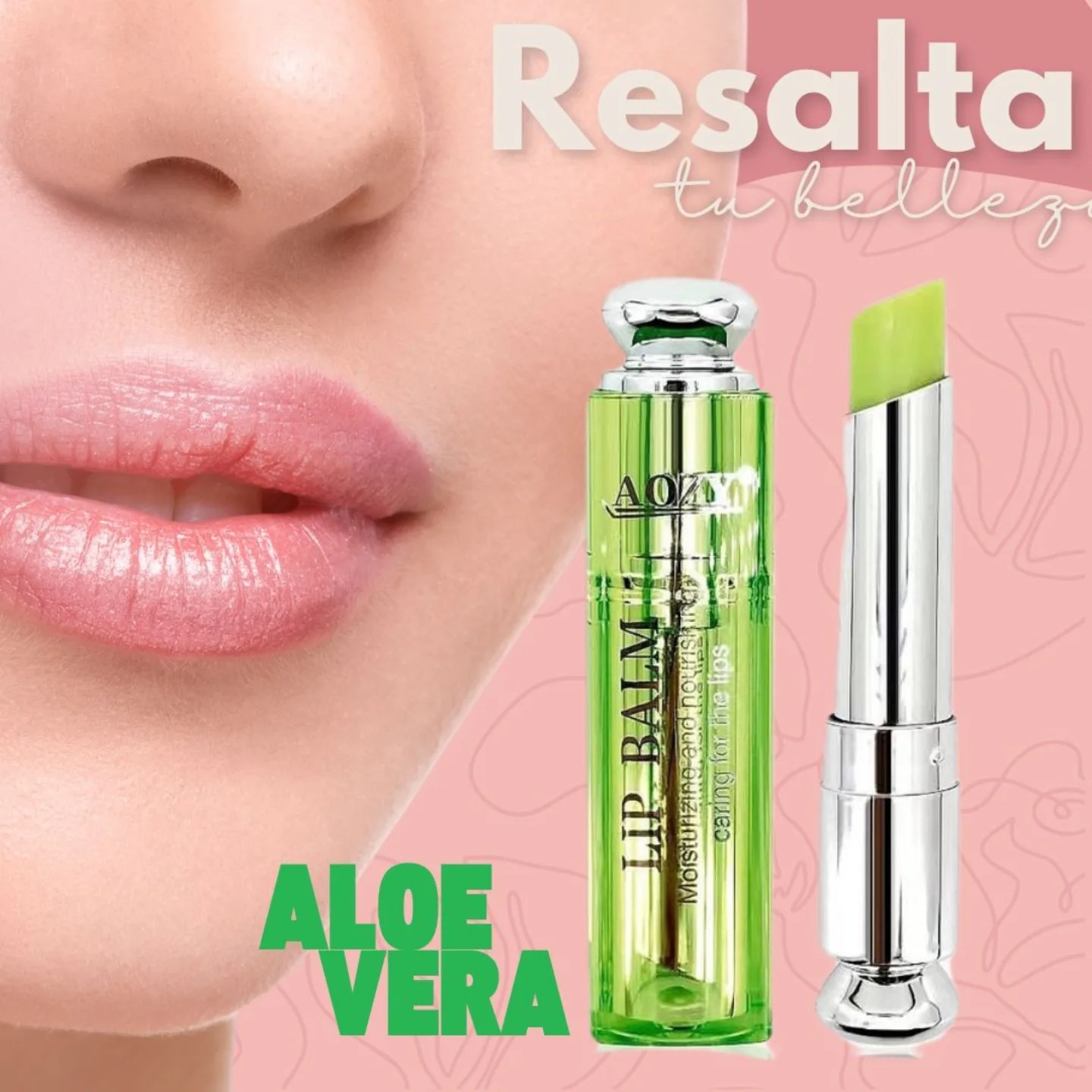 HUXIABEAUTY Lip Balm con Aloe