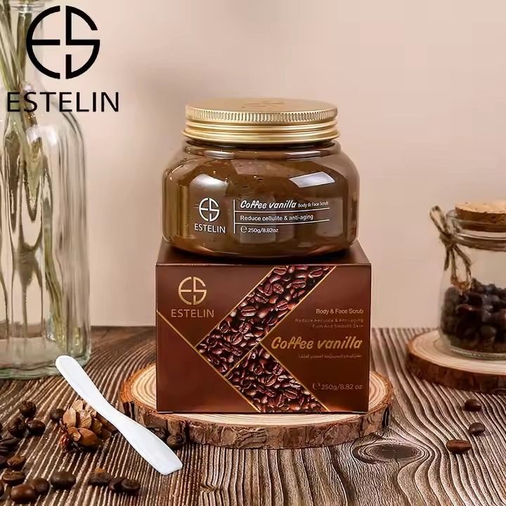 Estelin Coffee Vanilla Body & Face Scrub 250g