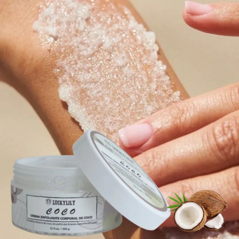 Luckylily Crema Exfoliante Corporal De Coco Delicioso 350g