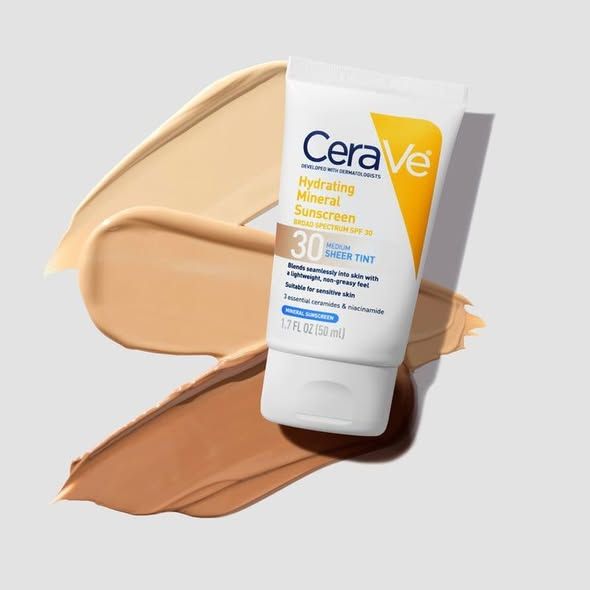 CeraVe Protector Solar Mineral Hidratante 30 SPF con Color