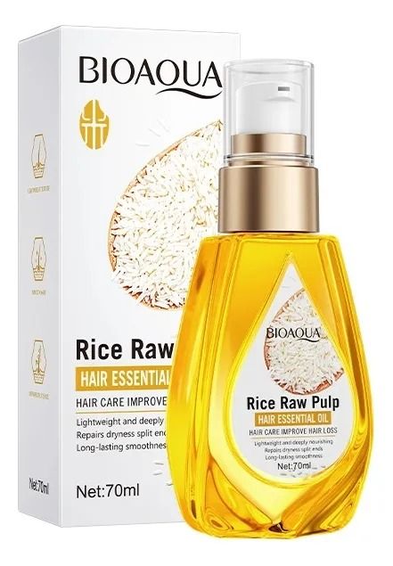 Aceite Para Cabello Pulpa Arroz Hidratación Y Brillo Bioaqua