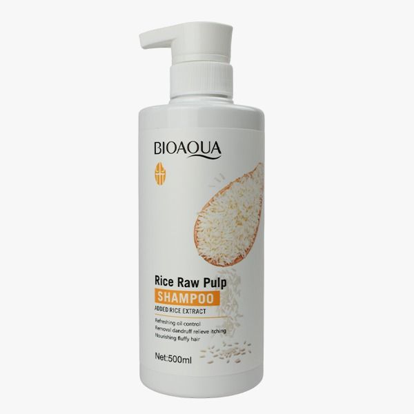 Shampoo con extracto de arroz BIOAQUA 500ml