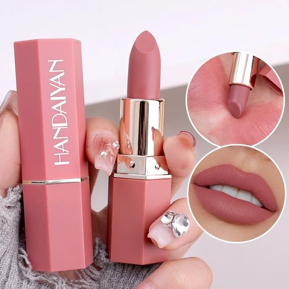 💗 Labial matte Handayan – tono nude rosa perfecto 💗