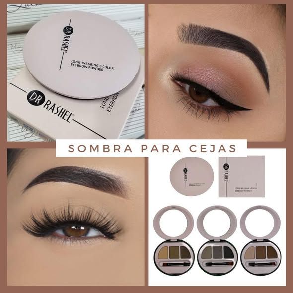 💖 🤎 sombra para cejas – 3 tonos en un solo estuche 🤎 DR RASHEL 💖
