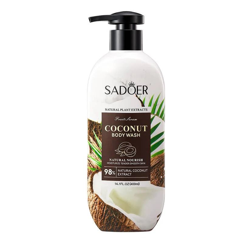 Gel De Ducha Suave De Coco De 400 Ml, Rico En Extracto De