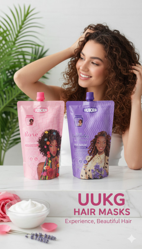 💜🌸 Mascarillas CAPILAR UUKKG – LAVENDER & ROSE 🌸💜