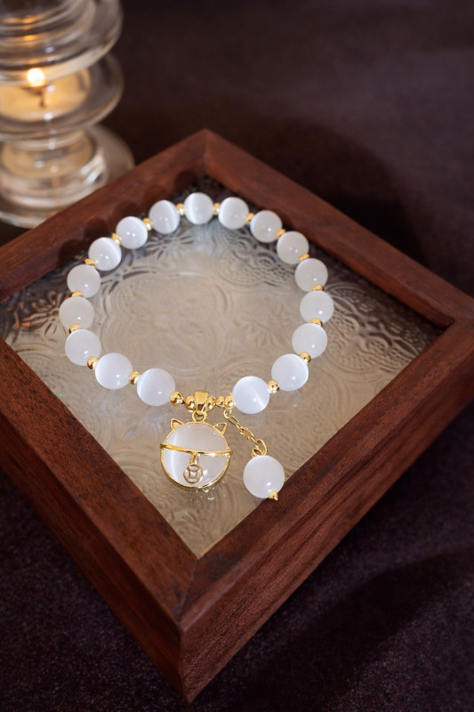 Pulsera Gato de la Suerte – Elegancia con significado